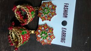 Red Jhumka