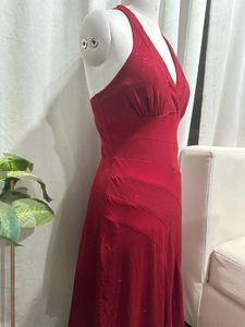 Red Halter Dress