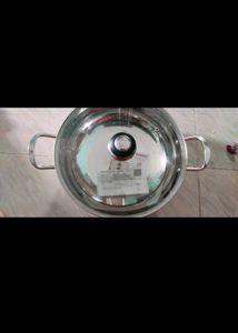 Sumeet stainless steel kadhai new with tag