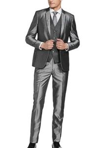 Stylish Metallic Grey  coat pant Suit