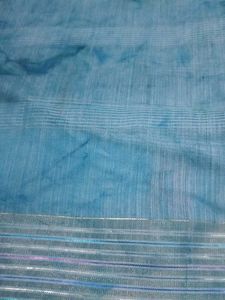 Blue Linen Blend Fabric