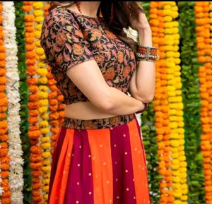 Rust Orange Lehenga Choli