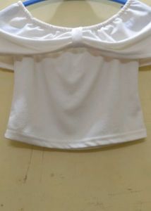White Off Shoulder Top