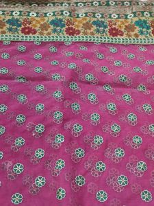 Floral net saree