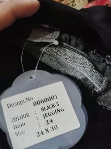 Black Jeggings Waist 20 Length 25