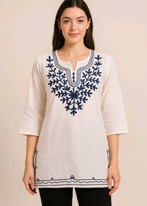 Embroidered Tunic Top