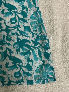 Blue Printed Short Kurti 🪷 (pure Cotton)