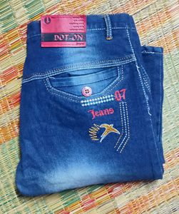 New Men Cotton Jeans (Size : 32&#34;)