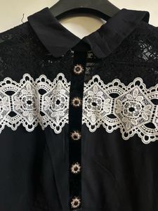 Chic Black Lace Detail Dress