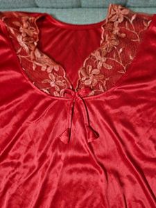 4 Pc Bridal New Nighty Red Color