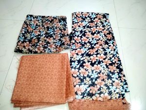 Floral Print Fabric Bundle 2 Set