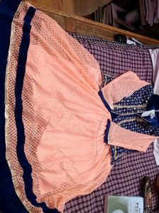 Peach Colour Short Frock