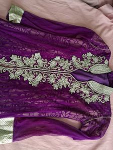 Gown Long With Stone Work