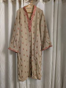 Jute Embroidered Suit Set