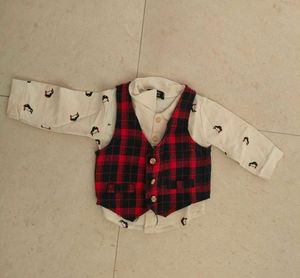 Boy Pant Shirt And Jacket Set