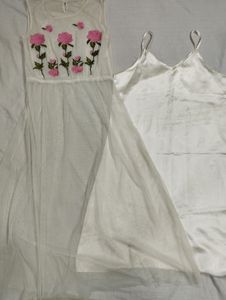 White Elegant Sleeveless Dress