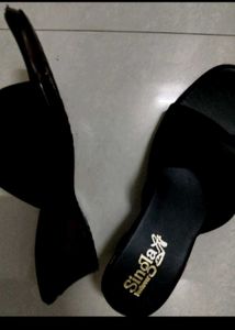 2 Black Strappy Heels