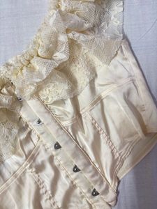 Lace Trim Corset Top