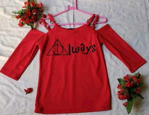 Red 'Always' Top