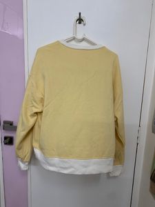 h&amp;m yellow oversized sweatshirt