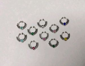 Nose Rings - Silver Finish
