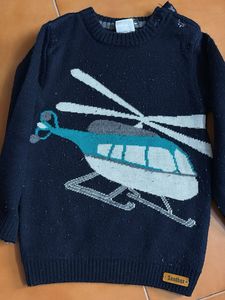 Boys Helicopter Sweater sandbox