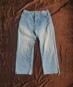 Wide Leg Denim Jeans