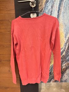 Benetton Coral Knit Sweater