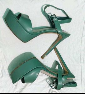 Charles &amp; Keith Heels Combo 2 Pairs – Green Platfo