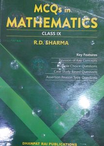 Maths R.D Sharma With Free MCQ&#39;s For Class IX CBSE