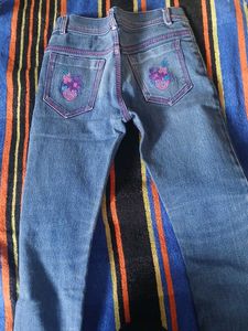 Girls&#39; Embroidered Denim Jeans