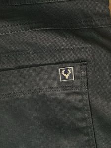 Allen Solly Navy Blue Casual Pants