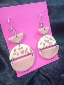 Handmade Clay Statement Earrings