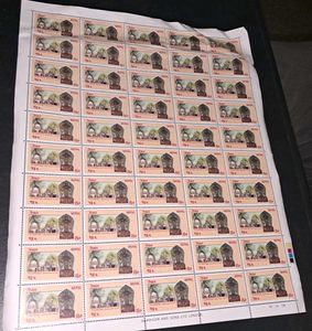 Sheet Of 100 Indian &amp; 50 NepalStamps