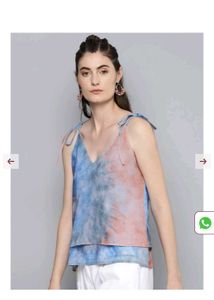 Tie-Dye Strappy Top
