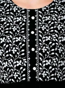 Black Chikankari Suit