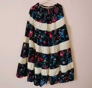 Floral Long Skirt
