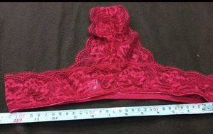 Pink Lace Thong Panty 💚