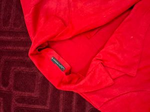 Red Zara woman wollen coat