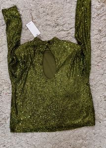 MANGO New Sequin Top