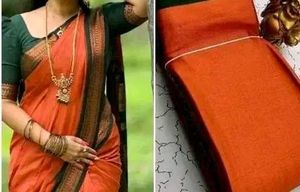 Elegant Orange Saree