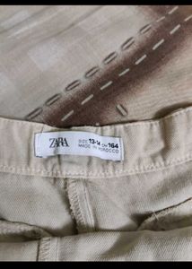 Girls Beige Skirt &amp; Top Set