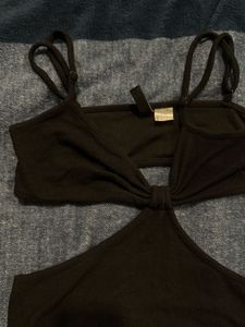 Black Cutout Top
