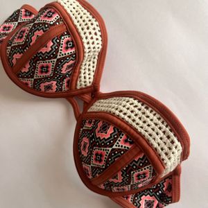 Patterned Bikini Top