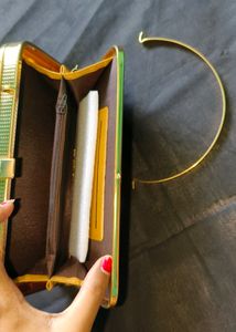 Richy Looks Party Wear 2 in 1 Clutch Metal