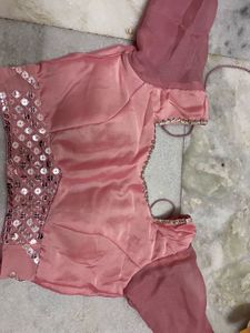Pink Sequin Lehenga Choli