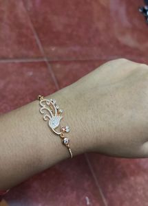 American Diamond Peacock Design Bracelet