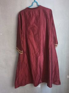 Maroon Colour A Line Dress