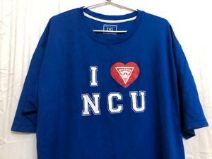 I Love NCU Blue Short Sleeve T Shirt
