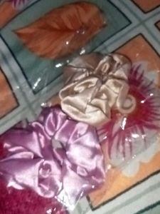 solid hair scrunchies